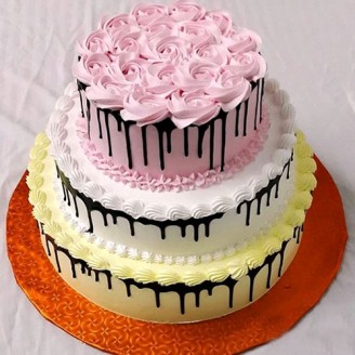 Beautiful 3 tier cake Online Cake Delivery Delivery Jaipur, Rajasthan