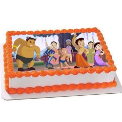 Bheem and friends photo cake