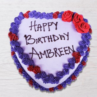 Heart shape birthday special cake Online Cake Delivery Delivery Jaipur, Rajasthan