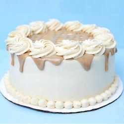 White caramel cake
