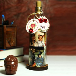 You are the best mom personalized glass bottle lamp