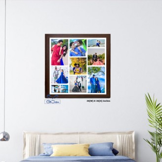 Square Love Photo Printed collage Gift For Wife Delivery Jaipur, Rajasthan
