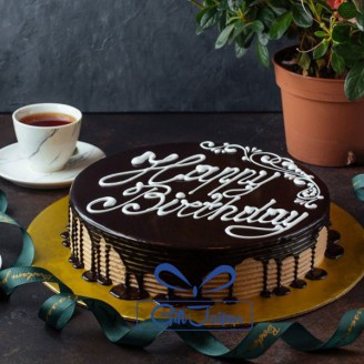 Happy birthday chocolate cream cake Online Cake Delivery Delivery Jaipur, Rajasthan
