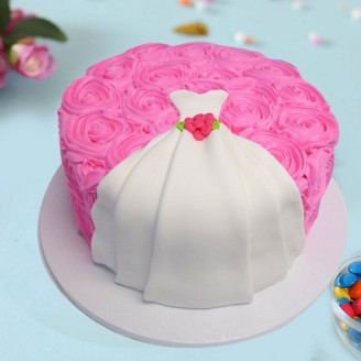Flowery designer bride to be cake Online Cake Delivery Delivery Jaipur, Rajasthan