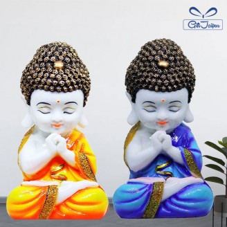 2 pc baby buddha monks set Birthday Gifts Delivery Jaipur, Rajasthan
