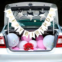 Car Boot Birthday Balloon Decoration