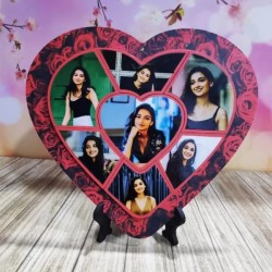 Lovely Heart Photo Magnet Frame & Puzzle