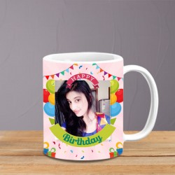Personalized bday photo mug