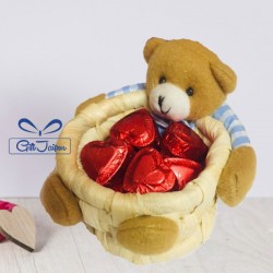Cute teddy with home made chocolates