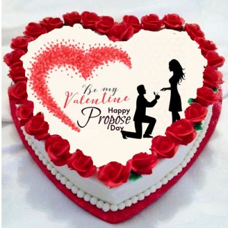 Propose day special heart shape cake Valentine Week Delivery Jaipur, Rajasthan