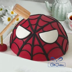 Spiderman pinata cake