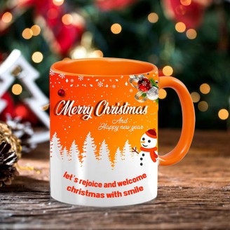 christmas special orange mug Christmas Gifts Delivery Jaipur, Rajasthan