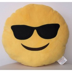 personalized sunglasses emoji cushion