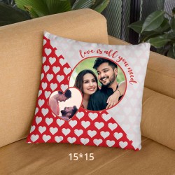 Love is all you need personalized cushion