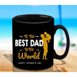 Fathers day special black mug