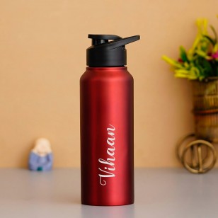 Personalized metal water bottle
