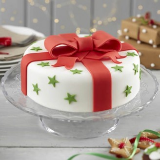Cake with ribbon Christmas Gifts Delivery Jaipur, Rajasthan