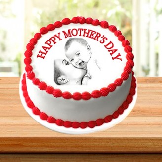 Mother's Day Special Photo Cake Mothers Day Special Delivery Jaipur, Rajasthan