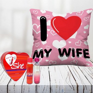 I love my wife combo Valentine Week Delivery Jaipur, Rajasthan