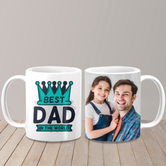 Best dad in the world personalized mug Customized Delivery Jaipur, Rajasthan