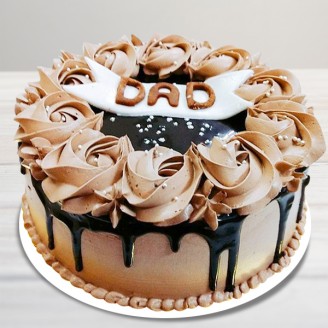 Chocolate cake for dad Online Cake Delivery Delivery Jaipur, Rajasthan