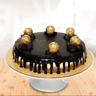 Chocolate cake with ferrero rochers on top Online Cake Delivery Delivery Jaipur, Rajasthan