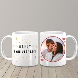 Customized happy anniversary mug