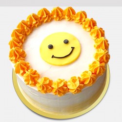 Cute smiley cake