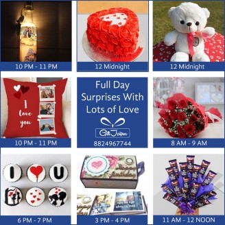 Birthday & Anniversary Full Day Surprises Gifts With lots of love Birthday Gifts Delivery Jaipur, Rajasthan
