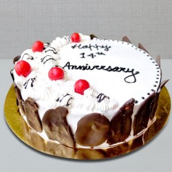 Happy anniversary pineapple cake
