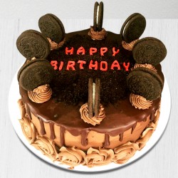 Happy birthday chocolate oreo cake