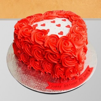 Happy birthday heart shape romantic cake Online Cake Delivery Delivery Jaipur, Rajasthan