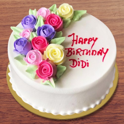 Send Happy Birthday Sister Cake Online By Giftjaipur In Rajasthan