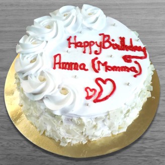 Happy birthday white forest cake for mom Online Cake Delivery Delivery Jaipur, Rajasthan