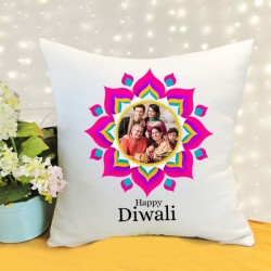 Happy diwali personalized cushion with filler