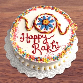 1 Kg- Happy rakhi cake Rakhi Gifts Delivery Jaipur, Rajasthan