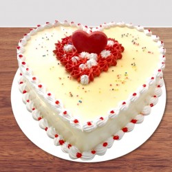 Heart on heart beautiful cake