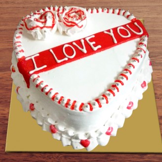I love you heart shape cake Online Cake Delivery Delivery Jaipur, Rajasthan