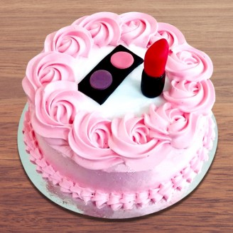 Makeup theme cake for girls Online Cake Delivery Delivery Jaipur, Rajasthan