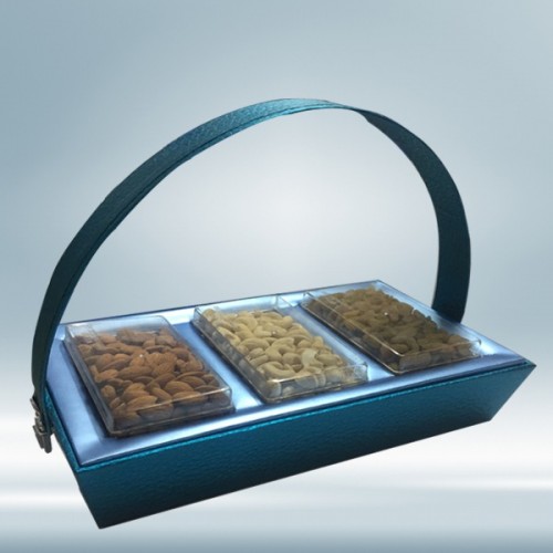 Send mix dry fruits in designer basket Online Free Delivery Gift Jaipur