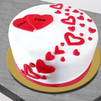 Romantic design cake for anniversary Online Cake Delivery Delivery Jaipur, Rajasthan