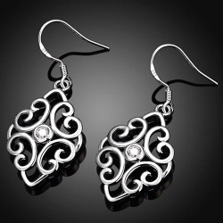 Sterling silver dangle chandelier earrings