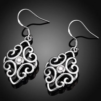 Sterling silver dangle chandelier earrings Gift for her  Delivery Jaipur, Rajasthan
