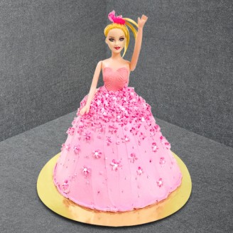 Barbie doll theme cake special for girls Online Cake Delivery Delivery Jaipur, Rajasthan