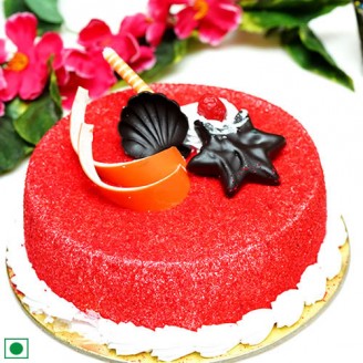 Beautiful red velvet cake Eggless cakes Delivery Jaipur, Rajasthan