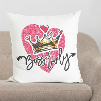 Boss lady cushion with filler Friendship day Delivery Jaipur, Rajasthan