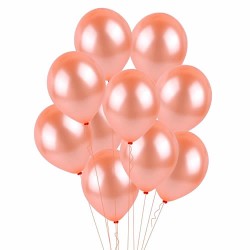 Brown metallic helium balloon