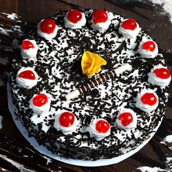 Dark and dense black forest cake