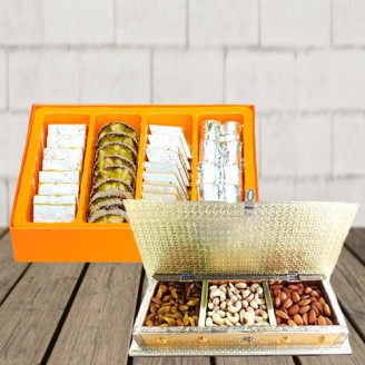 Dry fruits with mix kaju sweets Diwali Delivery Jaipur, Rajasthan