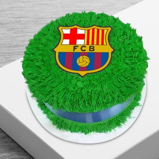 Fcb football lover photo cake Online Cake Delivery Delivery Jaipur, Rajasthan